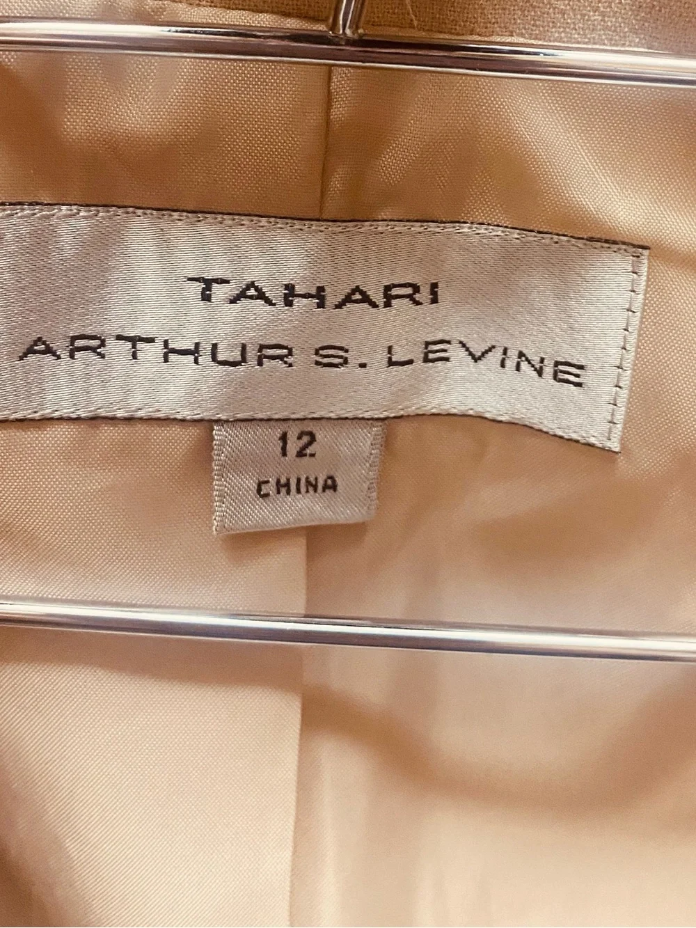 TAHARI Classic Women's Cream Blazer Jacket 12 - Picture 6 of 6
